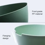 Kitchen Rice Pan Double-dish Vegetable Drain Basket Plastic Fruit Basket - Image 3