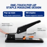 Deli 0399 Large Stapler Thickened Lengthened Labor Saving Office Stationery Stapler - Image 4