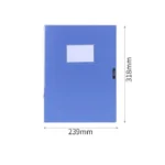 Deli 5683 File Box A4 Plastic File Box 55mm Office Storage Box Information Box - Image 3