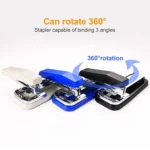 Deli 0414 Stapler Portable Rotatable Stapler 0012 Staple Nail - Image 3