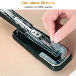 Deli 0414 Stapler Portable Rotatable Stapler 0012 Staple Nail - Image 6