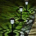 2 PCS Solar Striped Lawn Light LED Outdoor Waterproof Garden Park Landscape Light - Image 2