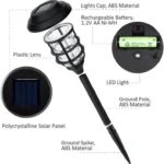 2 PCS Solar Striped Lawn Light LED Outdoor Waterproof Garden Park Landscape Light - Image 5