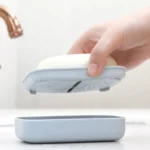 Double-layer Soap Box Portable Travel Soap Tray With Lid Draining, Random Color - Image 2