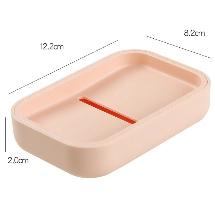 TBD04267385_6.webp Double-layer Soap Box Portable Travel Soap Tray With Lid Draining, Random Color - Image 7