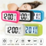 Temperature Type Lazy Snooze Alarm Mute Backlit Electronic Clock - Image 3