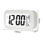 Temperature Type Lazy Snooze Alarm Mute Backlit Electronic Clock - Image 8