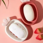 Plastic Soap Box With Lid Drainable Travel Portable Soap Box Random Color - Image 2