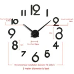 Creative DIY Acrylic Clock Home Digital Wall Clock - Image 3