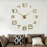 Acrylic Digital Wall Clock Home Living Room Wall Sticker Clock - Image 4