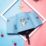 Cartoon Creative Children Umbrella Sunscreen Vinyl Small Fresh Folding Umbrella - Image 2