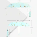 Children Sweet Vinyl Sunscreen Umbrella Tri-fold Student Cartoon Folding Umbrella - Image 6