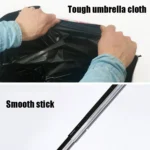 Small Fresh Forest Simple Sun and Rain Dual-use Sun Umbrella Sunscreen UV Protection Black Plastic Umbrella - Image 5