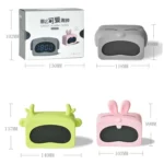Mini Cute Cartoon Multifunctional Digital Luminous Thermometer Small Alarm Clock - Image 3