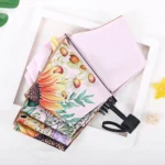 Sunflower Vinyl Sunscreen Double-layer Sunshade UV Umbrella Folding Rain and Sun Dual-purpose Umbrella - Image 3