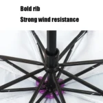 Sunflower Vinyl Sunscreen Double-layer Sunshade UV Umbrella Folding Rain and Sun Dual-purpose Umbrella - Image 5