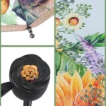 Sunflower Vinyl Sunscreen Double-layer Sunshade UV Umbrella Folding Rain and Sun Dual-purpose Umbrella - Image 6