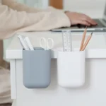 Sticky Pen Holder Desktop Can Hang Pen Case Office Stationery Storage And Sorting Box Random Colour - Image 2