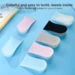 JF101 Invisible Transparent Silicone Heightening Pad Heel Heightening Insole Shock Absorption Half Pad - Image 6