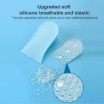 JF101 Invisible Transparent Silicone Heightening Pad Heel Heightening Insole Shock Absorption Half Pad - Image 7