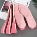 2 Pairs Massage Inner Heightening Insoles Men and Women EVA Breathable Sports Heightening Shoes Full Pad