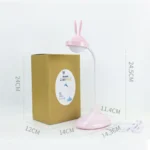 Rabbit Touch Desk Lamp USB Charging Eye Protection Creative Student Reading Bedroom Folding Bedside Light - Image 3