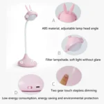 Rabbit Touch Desk Lamp USB Charging Eye Protection Creative Student Reading Bedroom Folding Bedside Light - Image 4