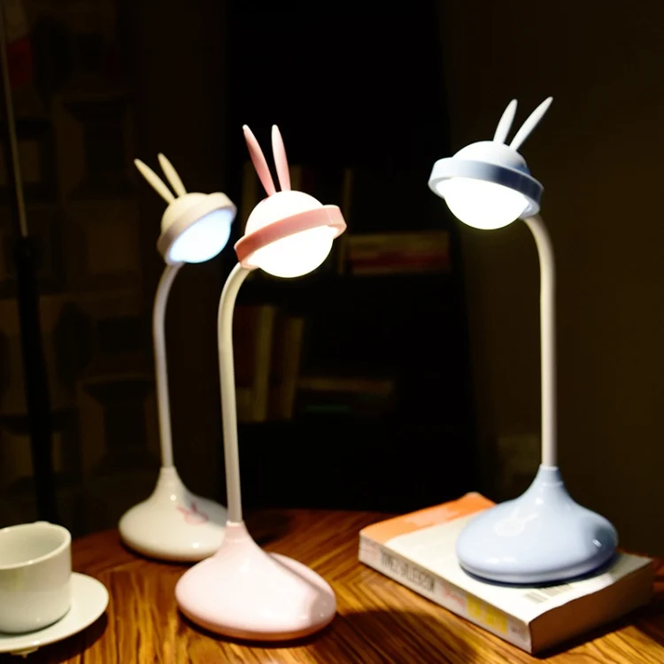 TBD0426851001A_6.webp Rabbit Touch Desk Lamp USB Charging Eye Protection Creative Student Reading Bedroom Folding Bedside Light - Image 7