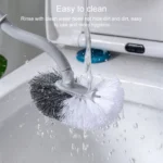 7 PCS Household Toilet Long Handle Toilet Brush Toilet Cleaning Brush - Image 4