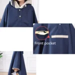 Boys And Girls Raincoat Kindergarten Baby Three-dimensional Poncho With Schoolbag Seat - Image 5