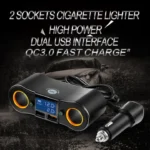 ZNB02 Car Charger Dual USB Car Cigarette Lighter - Image 2