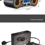 ZNB02 Car Charger Dual USB Car Cigarette Lighter - Image 9