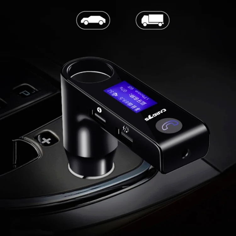 TBD04268811.webp G7S Car Hands-free Bluetooth MP3 Player FM Transmitter With LCD Display - Image 1