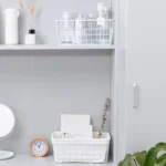 Wrought Iron Tabletop Snack Storage Box Sundries With Cloth Storage Basket - Image 5