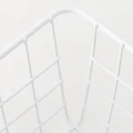 Wrought Iron Tabletop Snack Storage Box Sundries With Cloth Storage Basket - Image 9