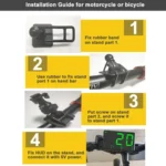 Kingneed C80 4.5inch HUD Car Head-up Display GPS Speed Meter Overspeed Alarm Mileage Altitude Clock - Image 10