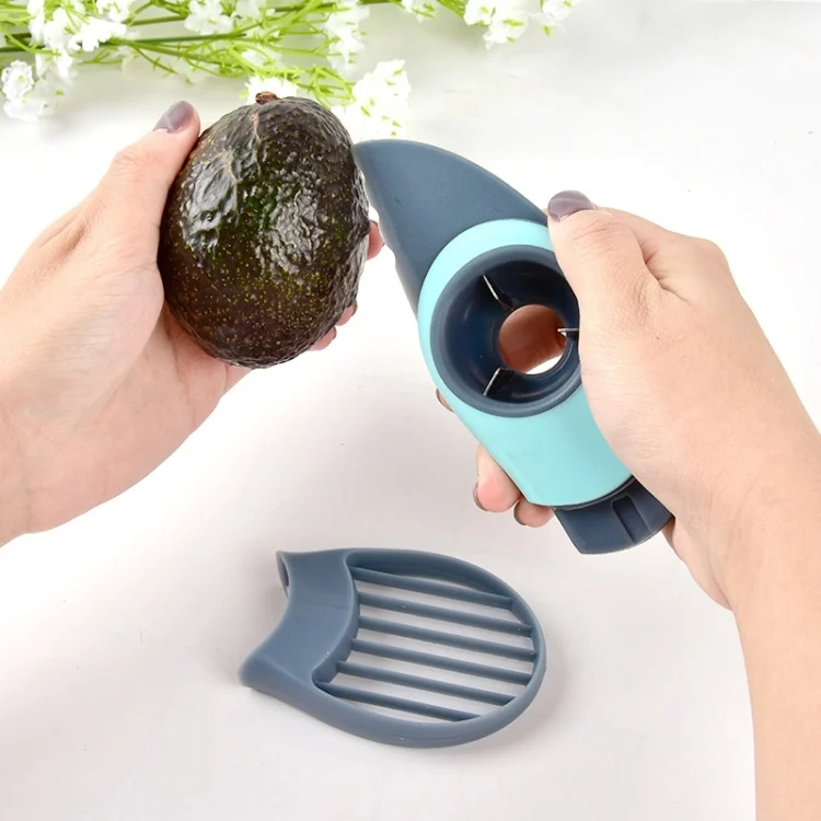 TBD04269036.webp Avocado Cutter Multifunctional Fruit Cutting Pitting Device Slicer Corer Peeler Separator - Image 1