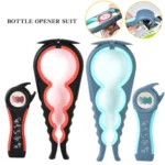 2pcs / Set Five-in-one Can Opener + Four-in-one Multi-function Bottle Opener Set - Image 3