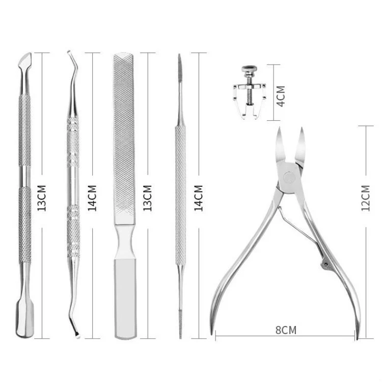 TBD04269145_9.webp 7 In 1 Stainless Steel Chick Pliers Nail Clippers Corrector Nail Picker Tool - Image 10