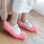 2pcs Chenille Lazy Mopping Shoe Cover Clean Floor Removable and Washable Mop Random Color - Image 4