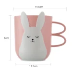 Creative Cute Mouthwash Cup Household Brushing Cup Plastic Children Cup with Handle - Image 2