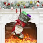 Christmas Socks Gift Bag Christmas Ornaments Gifts Candy Socks Pendant - Image 2