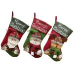 Christmas Socks Gift Bag Christmas Ornaments Gifts Candy Socks Pendant - Image 4