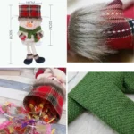 Christmas Drawstring Gift Bag Christmas Decorations Candy Gift Bag - Image 3