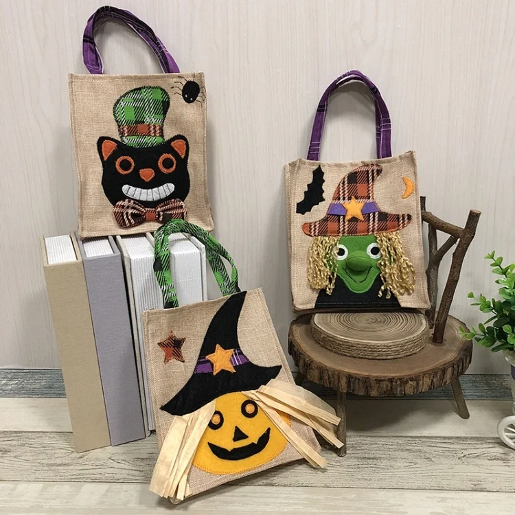 TBD0426942401_B1.webp Halloween Decoration Supplies Tote Bag Mall Hotel Biscuits Apple Gift Bag - Image 2