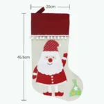 Christmas Socks Gift Bag Children Christmas Decoration Gift Socks Supplies Christmas Tree Pendant - Image 3