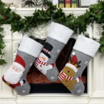 Christmas Decorations Gift Bags Ornaments Holiday Dress Up Christmas Socks - Image 5