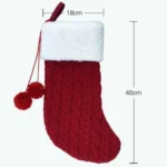 Christmas Knitted Socks Gift Bag Ornament Supplies Pendant - Image 3