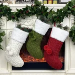 Christmas Knitted Socks Gift Bag Ornament Supplies Pendant - Image 4
