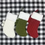 Christmas Knitted Socks Gift Bag Ornament Supplies Pendant - Image 5
